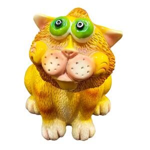 Exhart Wobble Bobble Phatzos Crazy Eye Cat Figurine Spring Tail and Head